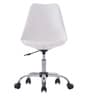 Stylish Modern Rotary Plastic Guest Chairs in White Colour
