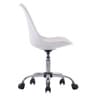 Stylish Modern Rotary Plastic Guest Chairs in White Colour