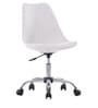 Stylish Modern Rotary Plastic Guest Chairs in White Colour