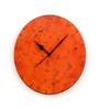Stylish Orange Metal Modern Wall Clock