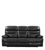 Stylo 3 Seater Recliner Set in Black Colour