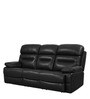 Stylo 3 Seater Recliner Set in Black Colour