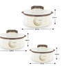 Stylus Brown  Plastic & Steel Thermoware Casserole (Set of 3)