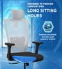 Stylux Breathable Mesh Ergonomic Chair in Black & Grey Colour with Headrest
