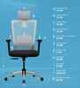 Stylux Breathable Mesh Ergonomic Chair in Black & Grey Colour with Headrest