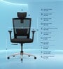 Stylux Breathable Mesh Ergonomic Chair with 4D Armrests
