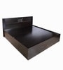 Styx Queen Size Bed With Box Storage & 2 Bedside Tables In Wenge Finish