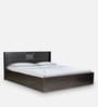 Styx Queen Size Bed With Box Storage & 2 Bedside Tables In Wenge Finish