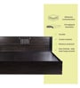 Styx Queen Size Bed With Box Storage & 2 Bedside Tables In Wenge Finish