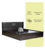 Styx Queen Size Bed With Box Storage & 2 Bedside Tables In Wenge Finish