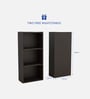 Styx Queen Size Bed With Box Storage & 2 Bedside Tables In Wenge Finish