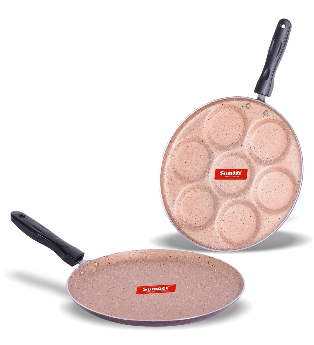 2 PC Non-Stick Fry Pan & Dosa Tawa Set (Fry Pan + Dosa Tawa)