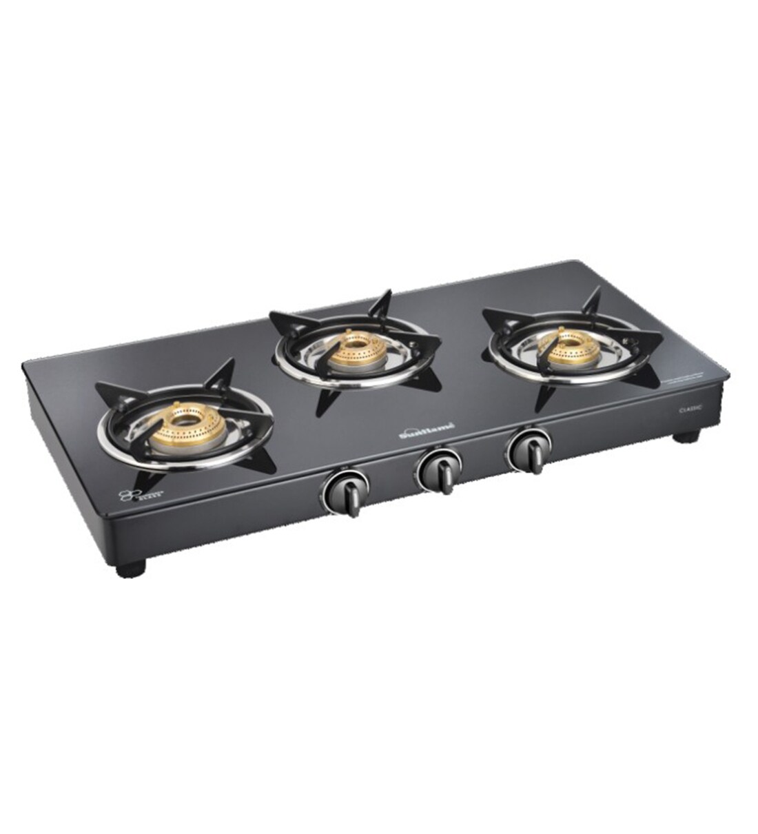 sunflame gas stove 3 burner crown