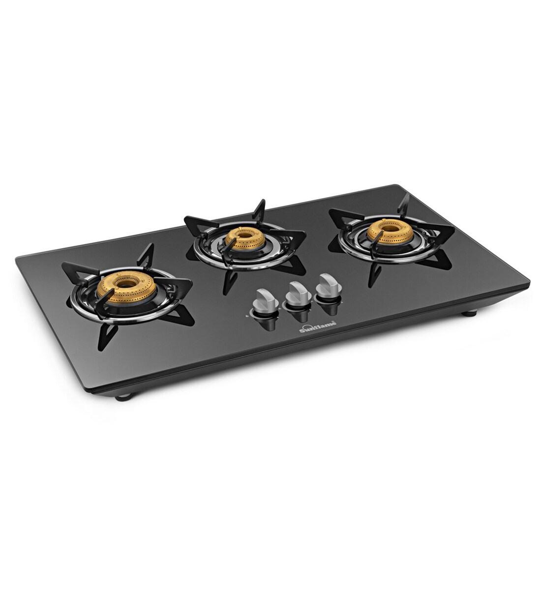 Buy Sunflame CtHob Toughened Glass 3 Burners Cooktop Online Gas