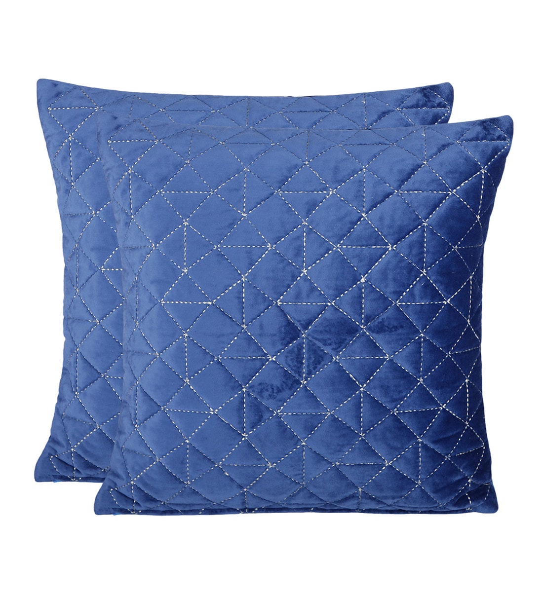 Buy Super Soft Velvet 18 x 18 Inch Cushion Covers (Set of 2) by Eyda Online Textured Cushion
