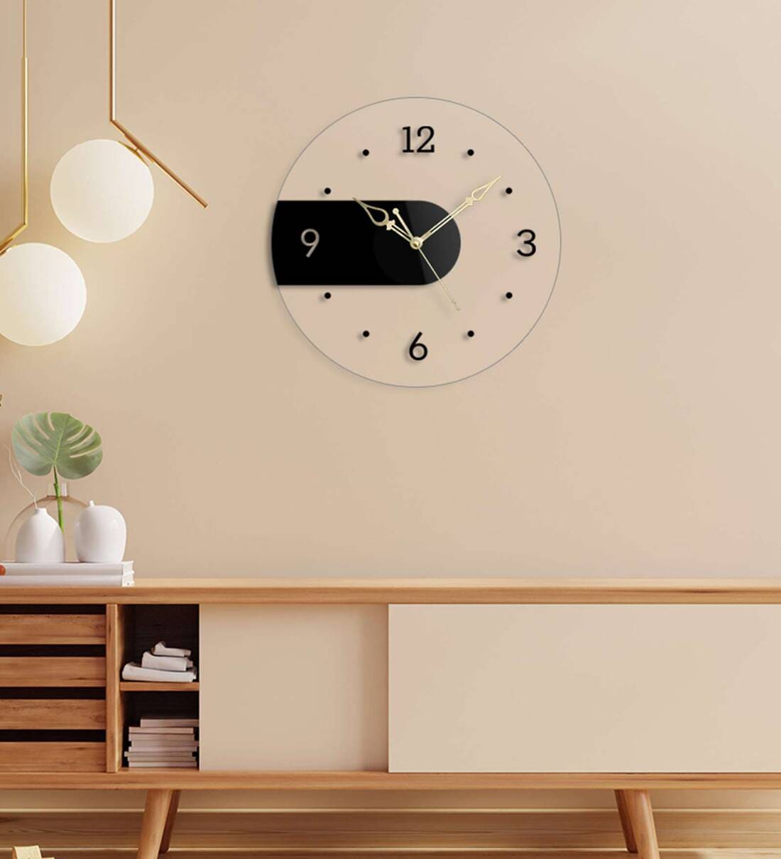 Buy Superb Numeric Round Acrylic Wall Clock by The Next Decor Online