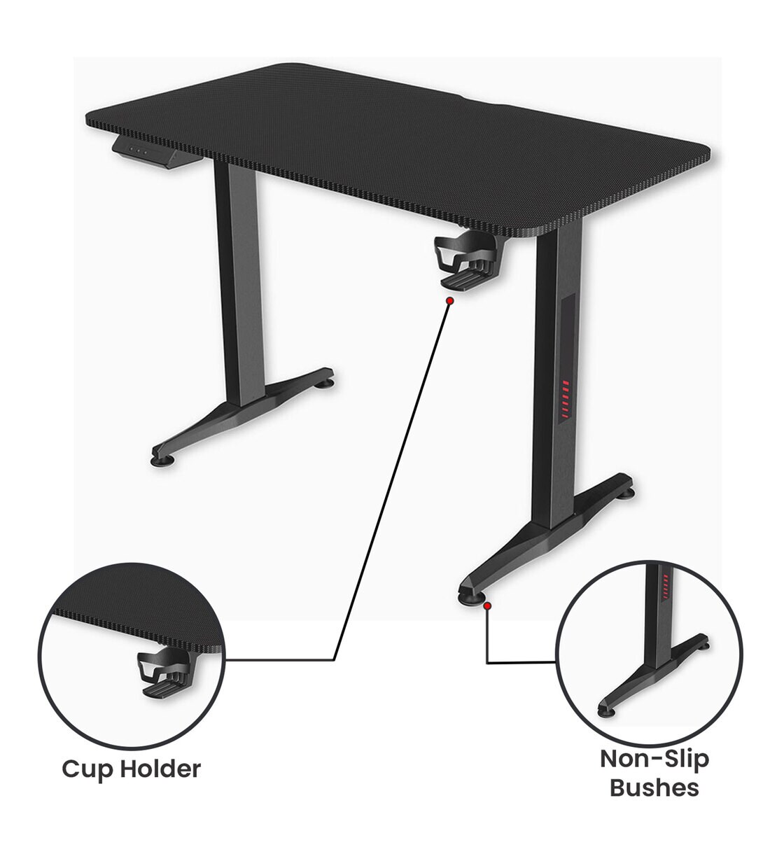 Buy Surface Writing Table in Black Finish Online Contemporary Writing Tables Study Tables