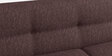 Suez Fabric 3 Seater Sofa In Brown Colour With Arms