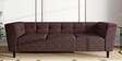 Suez Fabric 3 Seater Sofa In Brown Colour With Arms