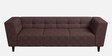 Suez Fabric 3 Seater Sofa In Brown Colour With Arms
