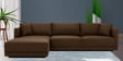 Northern Fabric RHS Sectional Sofain Coffee Brown Colour