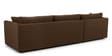 Northern Fabric RHS Sectional Sofain Coffee Brown Colour