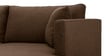Northern LHS 6 Seater Sectional Sofa In Coffee Brown Colour