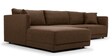 Northern Fabric RHS Sectional Sofain Coffee Brown Colour