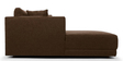 Northern Fabric RHS Sectional Sofain Coffee Brown Colour