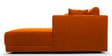 Northern LHS 6 Seater Sectional Sofa In Vivid Orange Colour