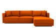 Northern LHS 6 Seater Sectional Sofa In Vivid Orange Colour