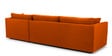 Northern LHS 6 Seater Sectional Sofa In Vivid Orange Colour