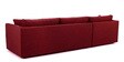 Northern RHS 6 Seater Sectional Sofa In Blood Maroon Colour