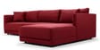 Northern LHS 6 Seater Sectional Sofa In Blood Maroon Colour