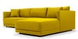 Northern LHS 6 Seater Sectional Sofa In Bold Yellow Colour