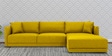 Northern LHS 6 Seater Sectional Sofa In Bold Yellow Colour