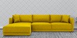 Northern RHS 6 Seater Sectional Sofa In Bold Yellow Colour