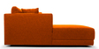 Northern RHS 6 Seater Sectional Sofa In Vivid Orange Colour