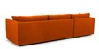 Northern RHS 6 Seater Sectional Sofa In Vivid Orange Colour