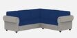 Sungy Fabric RHS Sectional Sofa In Blue & grey Finish