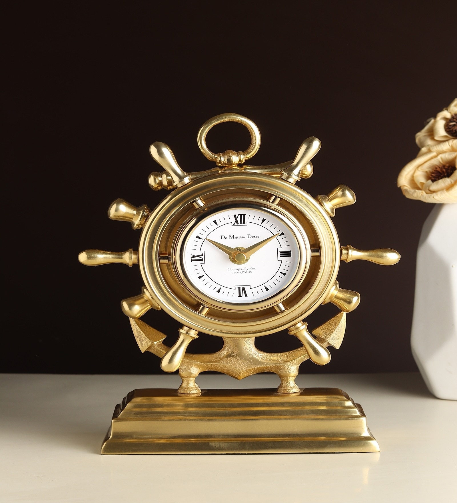 Golden Submariner Table Clock