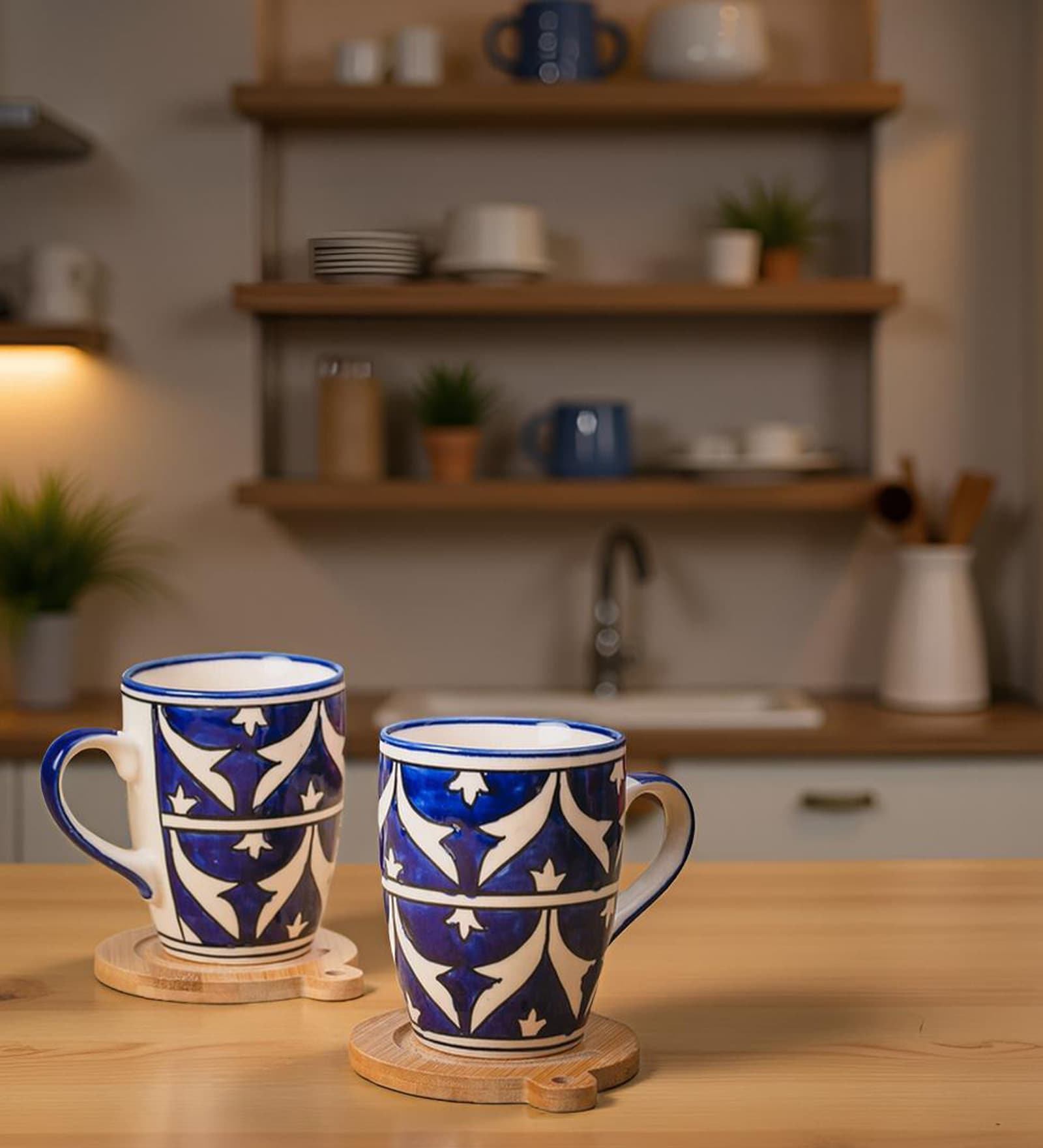 Sufi Serenity Coffee Mug Set of 2 (275 ML Each) Microwave Safe Coffee Mug