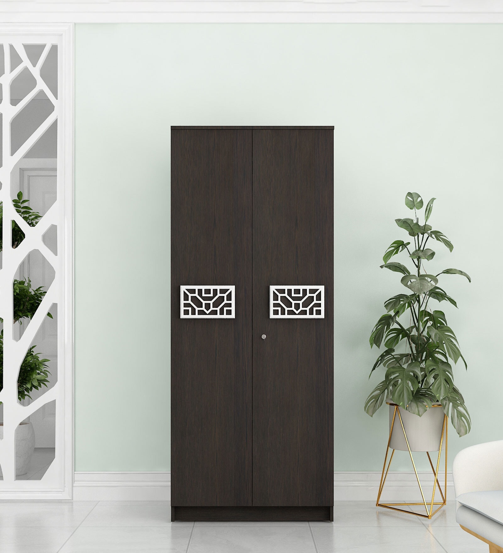 Suite 2 Door Wardrobe in Dark Wenge Colour