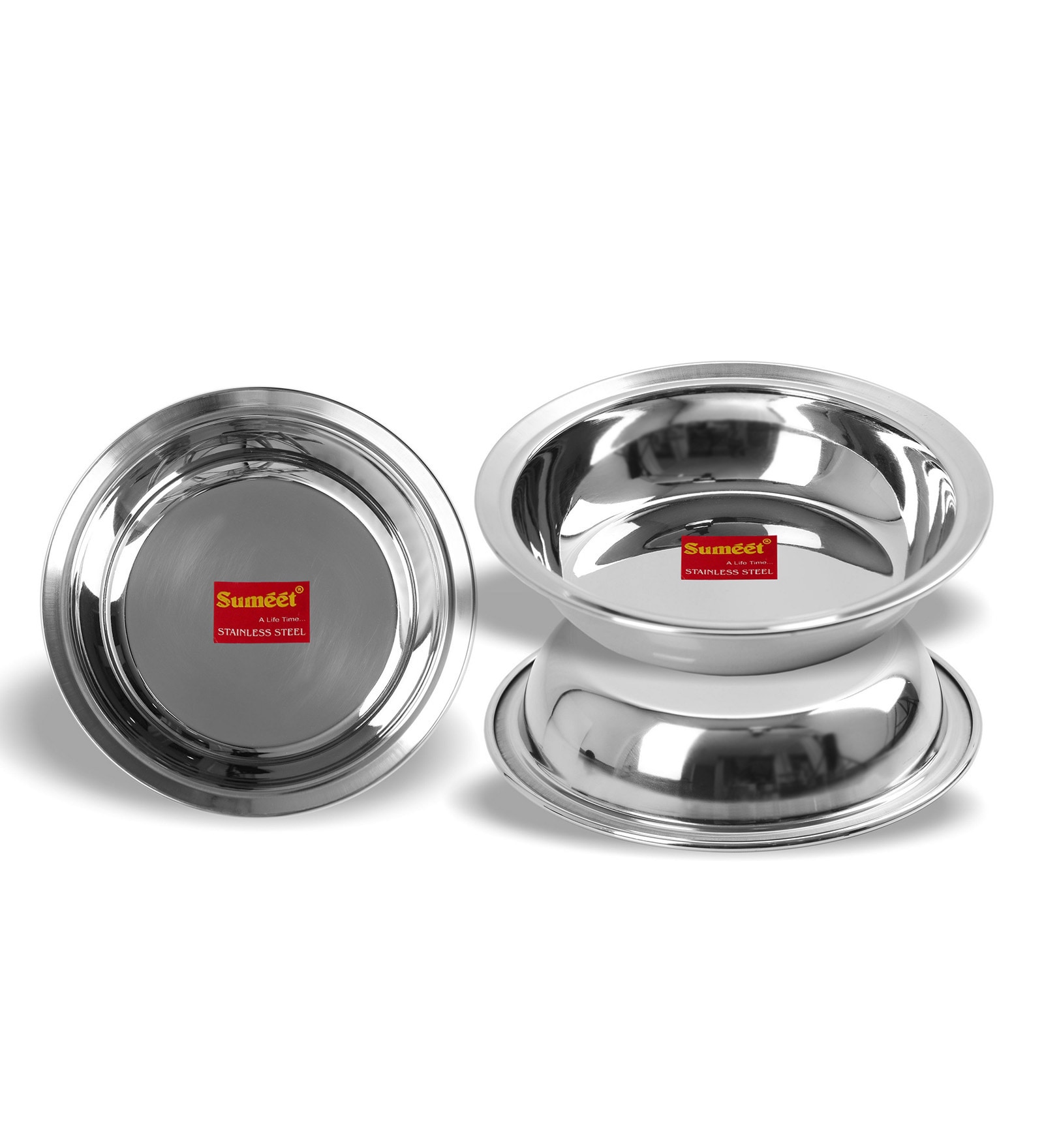 Buy Metallics Heavy Gauge Multi Utility Metal 3Pcs Serving Plates at 13