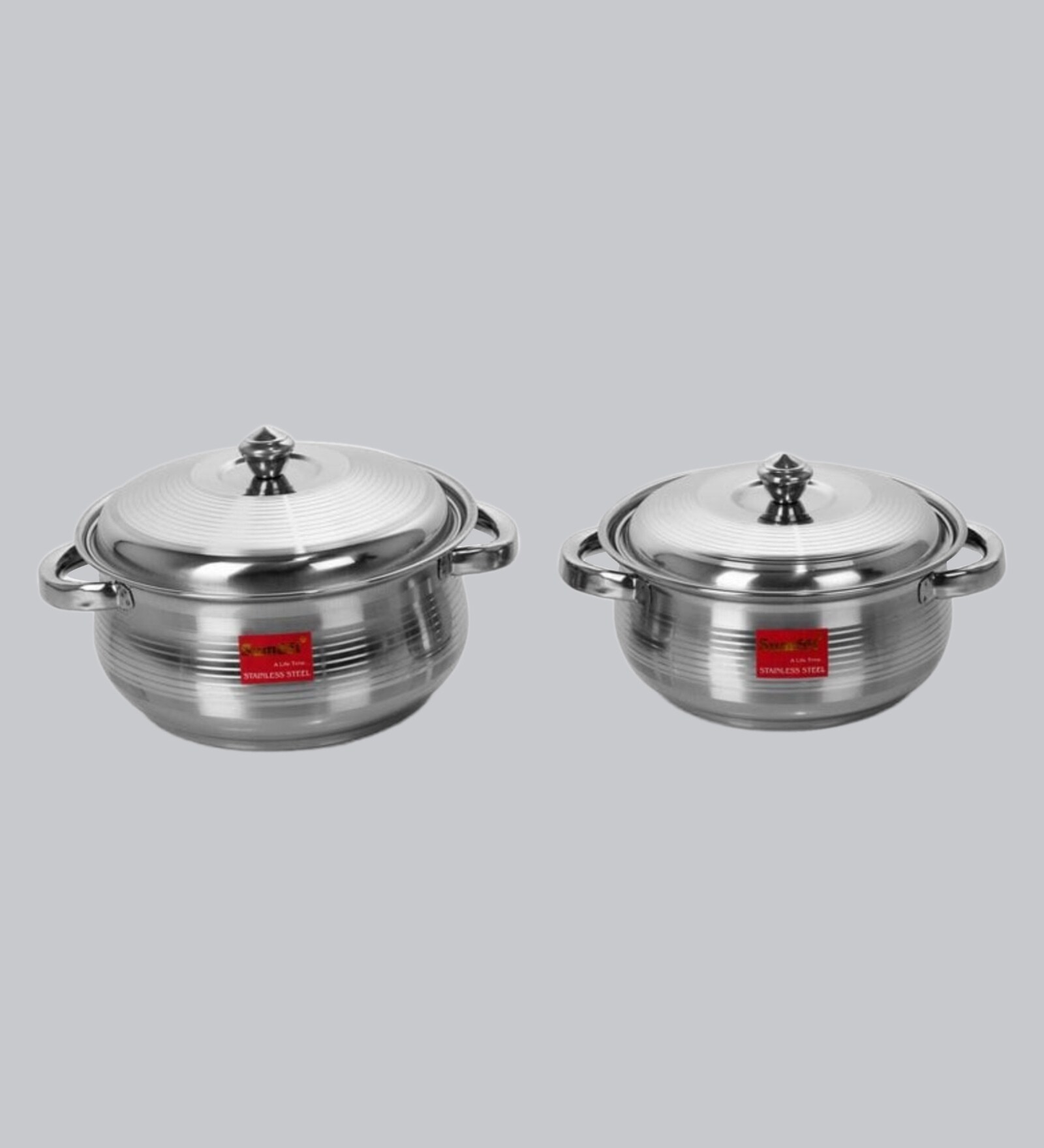 Buy Stainless Steel Induction-base Cookware- Set of 2 Online - Cookware ...