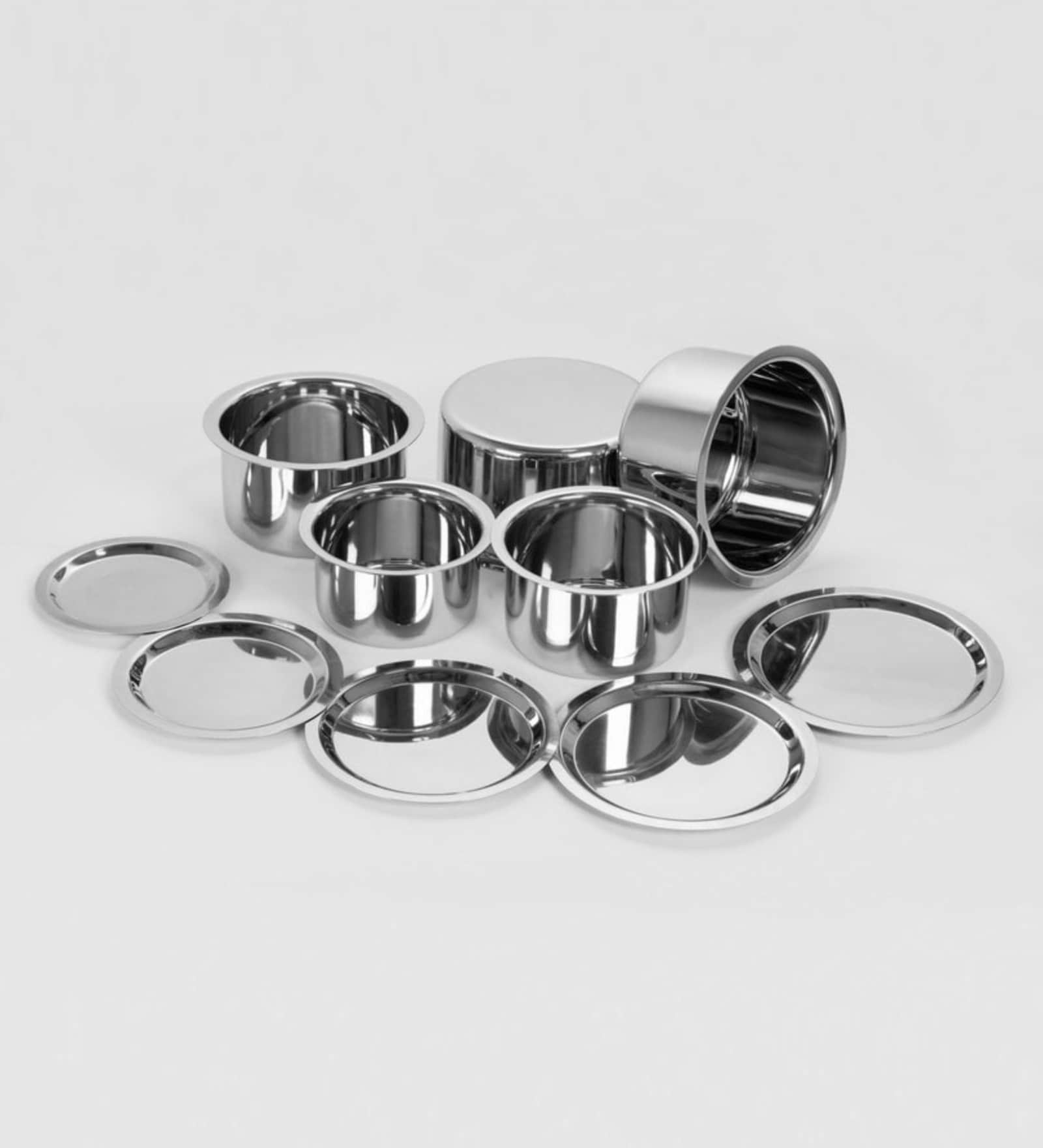 Stainless Steel Induction-Base (Set Of 5) Milk Pots