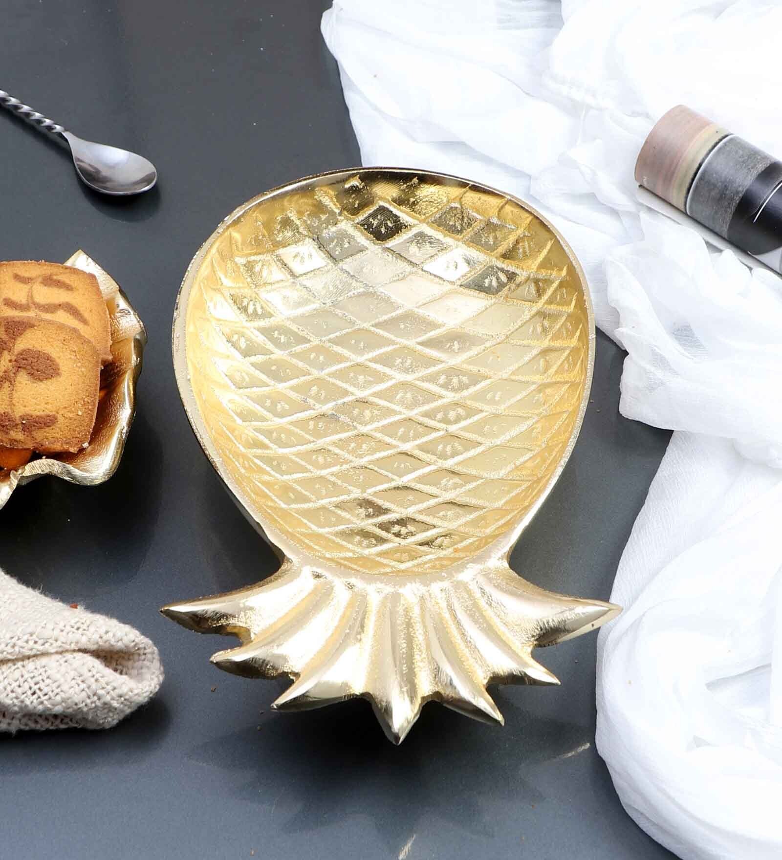 Pineapple Shape Aluminium Platter