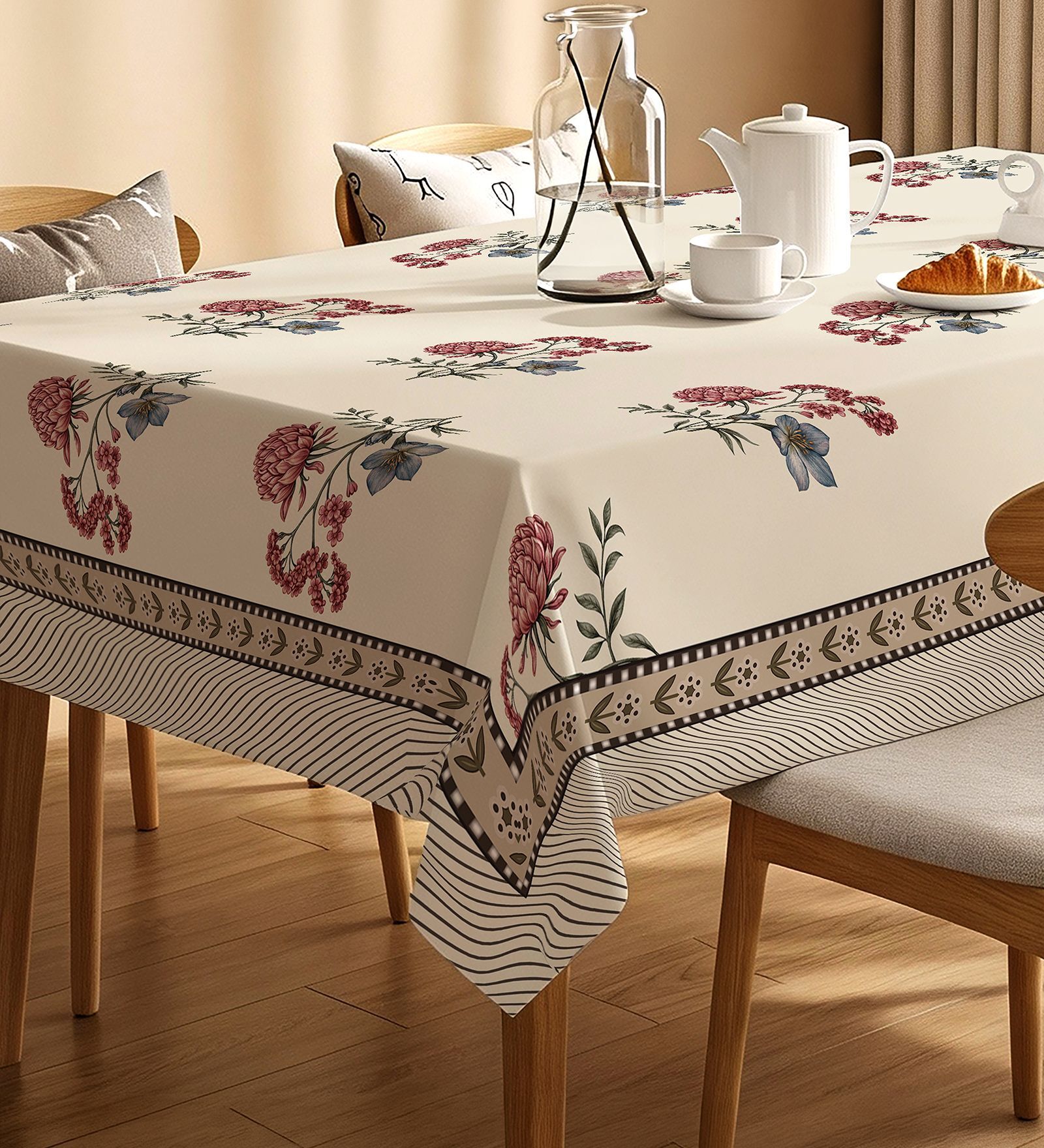 Sunday Garden Floral Sicilia Table Cover ( 4 Seater  )