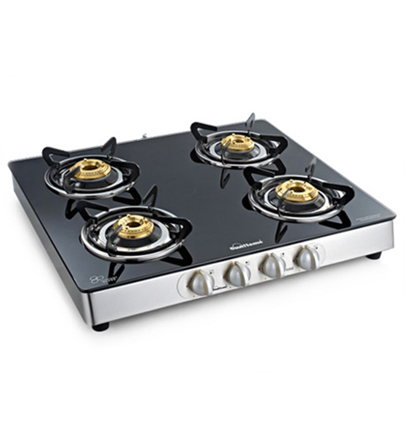 Buy Sunflame Crystal Toughened Glass 4 Burner Manual Cooktop Online