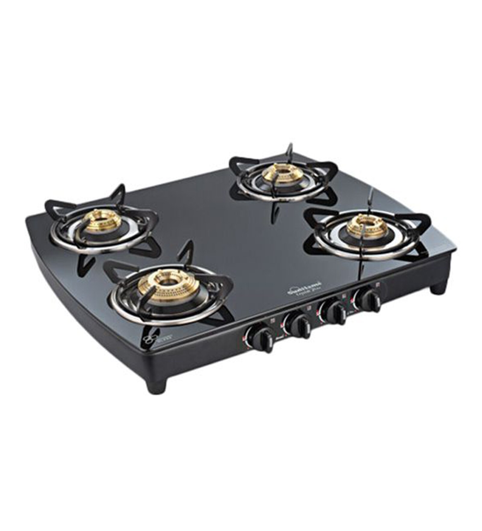 Buy Sunflame 4 Brass Burners Automatic Glass Gas Stove (Model No